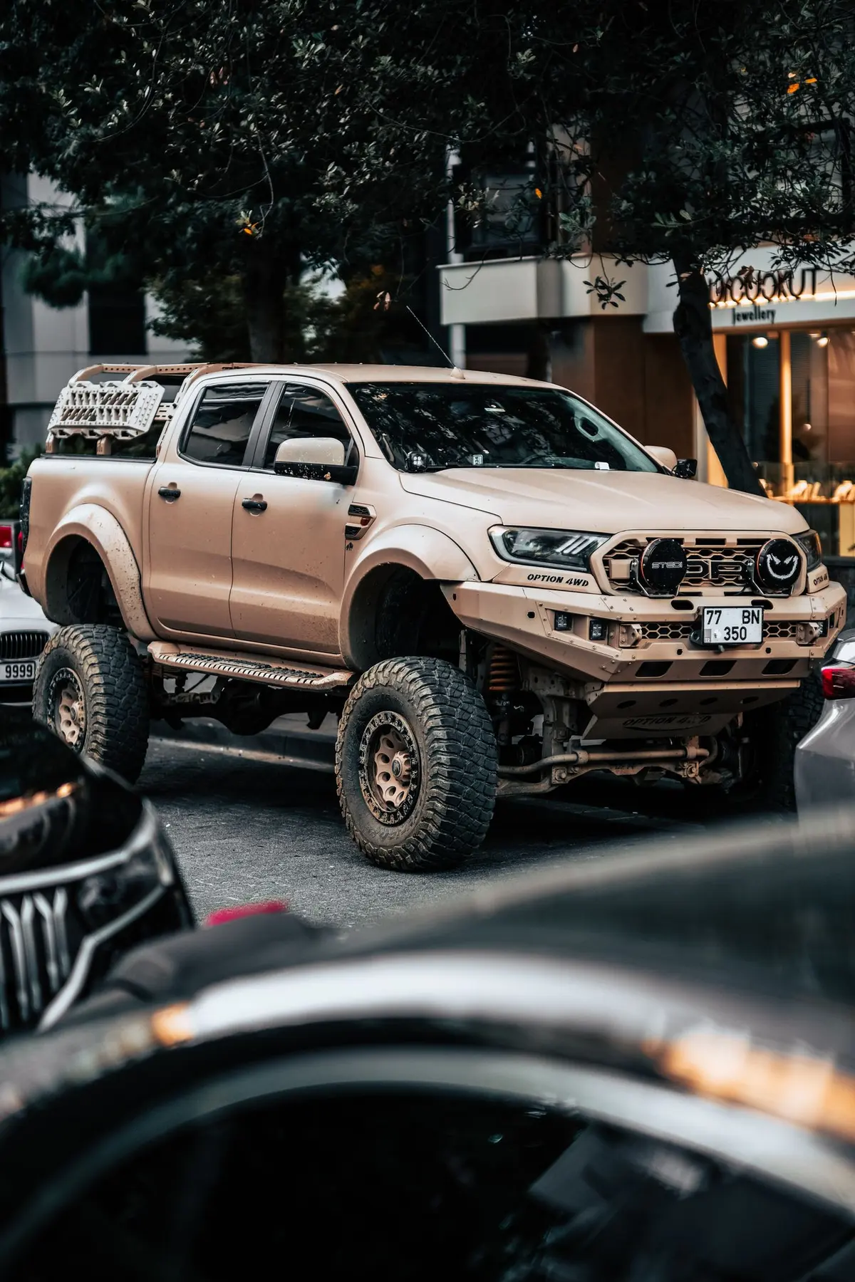 Pickup 4x4 equipada con barras, defensa y neumáticos off-road - Mantello Mendoza